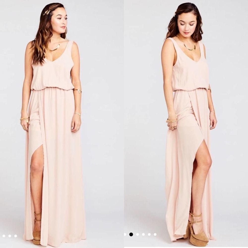 Show Me Your Mumu Kendall Maxi Dress Dusty Blush C